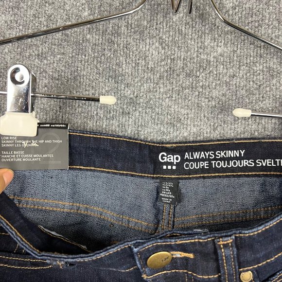 NWT GAP 1969 Blue Stretch Denim Low Rise Always Skinny Jeans Size 4/27R - Picture 8 of 9